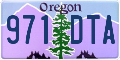 OR license plate 971DTA