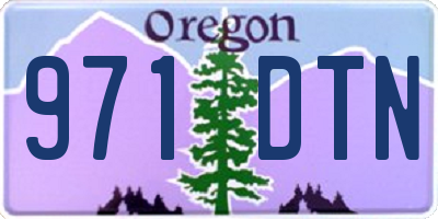 OR license plate 971DTN