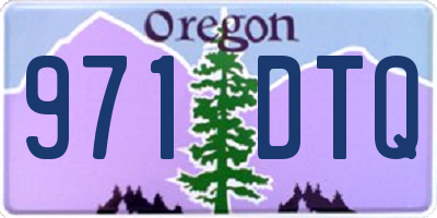 OR license plate 971DTQ