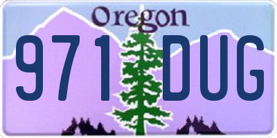 OR license plate 971DUG