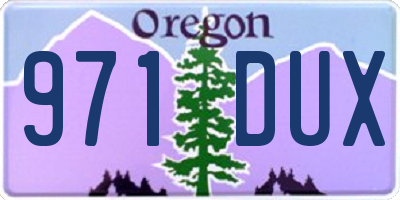 OR license plate 971DUX