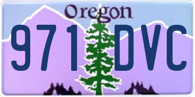 OR license plate 971DVC