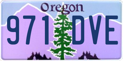 OR license plate 971DVE