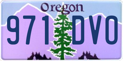 OR license plate 971DVO