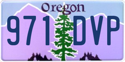 OR license plate 971DVP