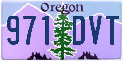 OR license plate 971DVT