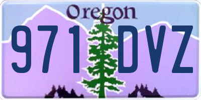OR license plate 971DVZ