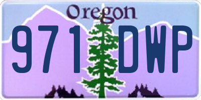 OR license plate 971DWP