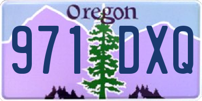 OR license plate 971DXQ
