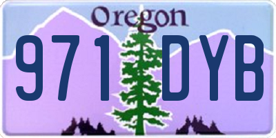 OR license plate 971DYB