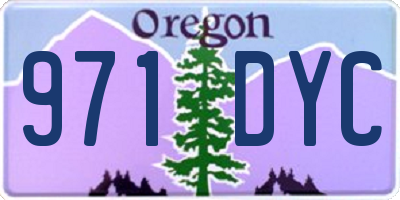 OR license plate 971DYC
