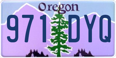 OR license plate 971DYQ