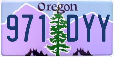 OR license plate 971DYY