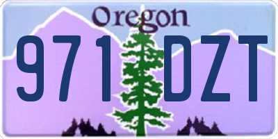 OR license plate 971DZT