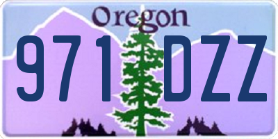 OR license plate 971DZZ