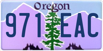 OR license plate 971EAC
