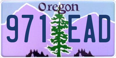 OR license plate 971EAD