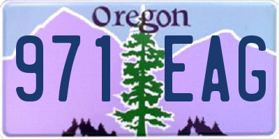 OR license plate 971EAG