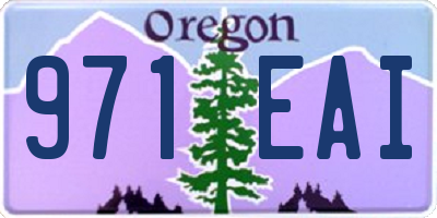 OR license plate 971EAI