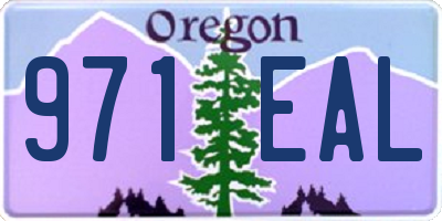 OR license plate 971EAL