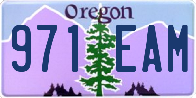 OR license plate 971EAM
