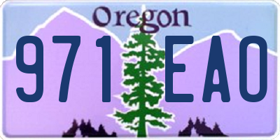 OR license plate 971EAO