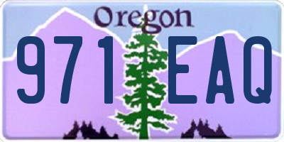 OR license plate 971EAQ