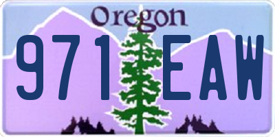 OR license plate 971EAW