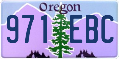 OR license plate 971EBC