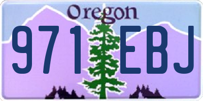 OR license plate 971EBJ
