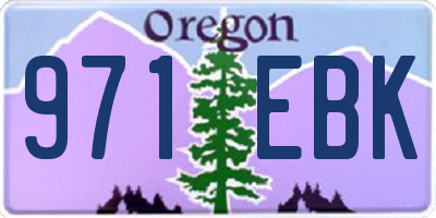 OR license plate 971EBK