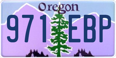 OR license plate 971EBP