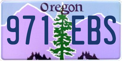 OR license plate 971EBS