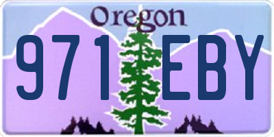 OR license plate 971EBY