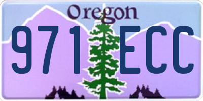 OR license plate 971ECC