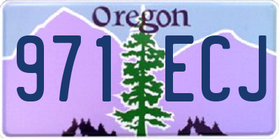 OR license plate 971ECJ