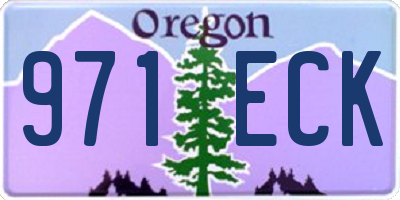 OR license plate 971ECK