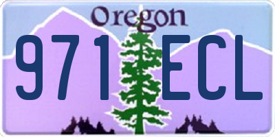 OR license plate 971ECL