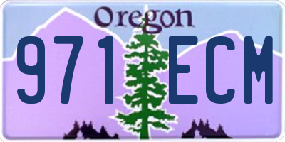 OR license plate 971ECM