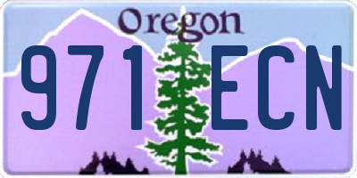 OR license plate 971ECN