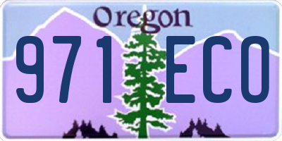OR license plate 971ECO