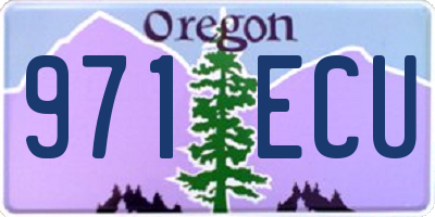 OR license plate 971ECU