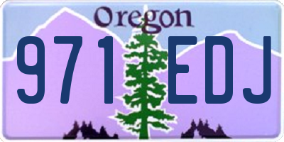 OR license plate 971EDJ