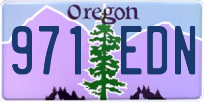 OR license plate 971EDN