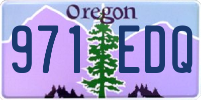OR license plate 971EDQ