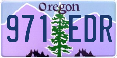 OR license plate 971EDR