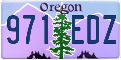OR license plate 971EDZ