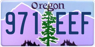 OR license plate 971EEF