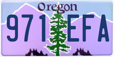 OR license plate 971EFA