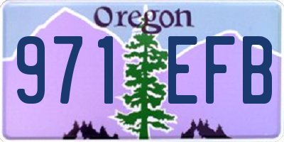 OR license plate 971EFB